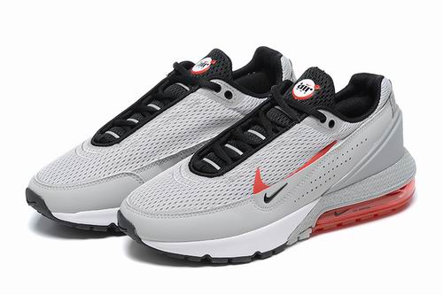 Nike Air Max Pulse Grey Black Red Men's Shoes-08 - Click Image to Close